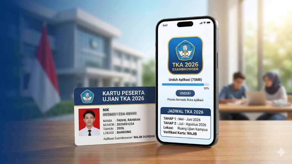 Cara Unduh Aplikasi Exambrowser TKA 2026, Lengkap Beserta Jadwalnya!